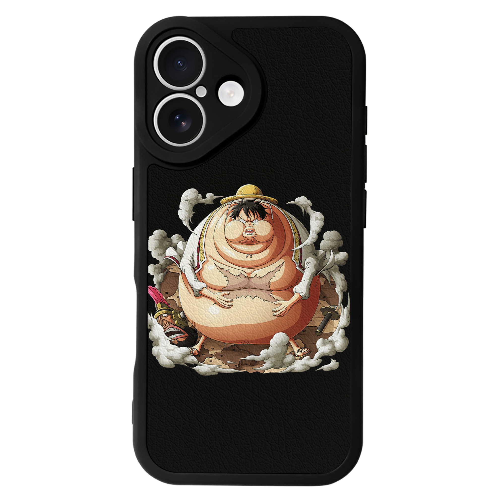 （画像用） ワンピース モンキー・D・ルフィ ONE PIECE Monkey D. Luffy 【iPhone 16シリーズ対応】シリコンスマホケース（レザー調） 材質：シリコン